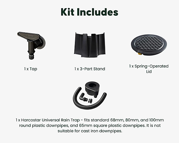 Water Butt Kit.